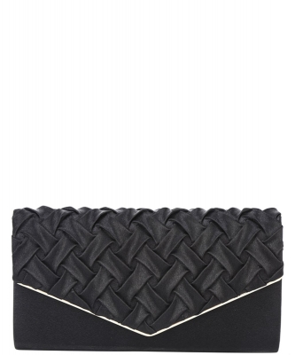 Smooth Design Envelope Clutch Bag HBG-104434 BLACK